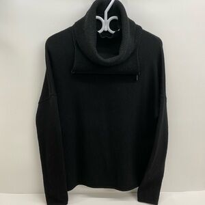 Sarah Pacini Merino Wool Sweater Made In Italy Women’s One Size Black